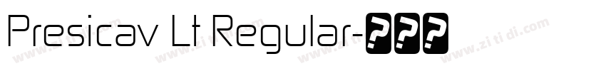 Presicav Lt Regular字体转换